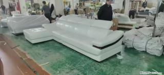 【大厂仿真皮沙发】实木框架，高回弹海绵45密度。全新包装，质量非常好，3.6米右贵妃 - 衡水28生活网 hs.28life.com